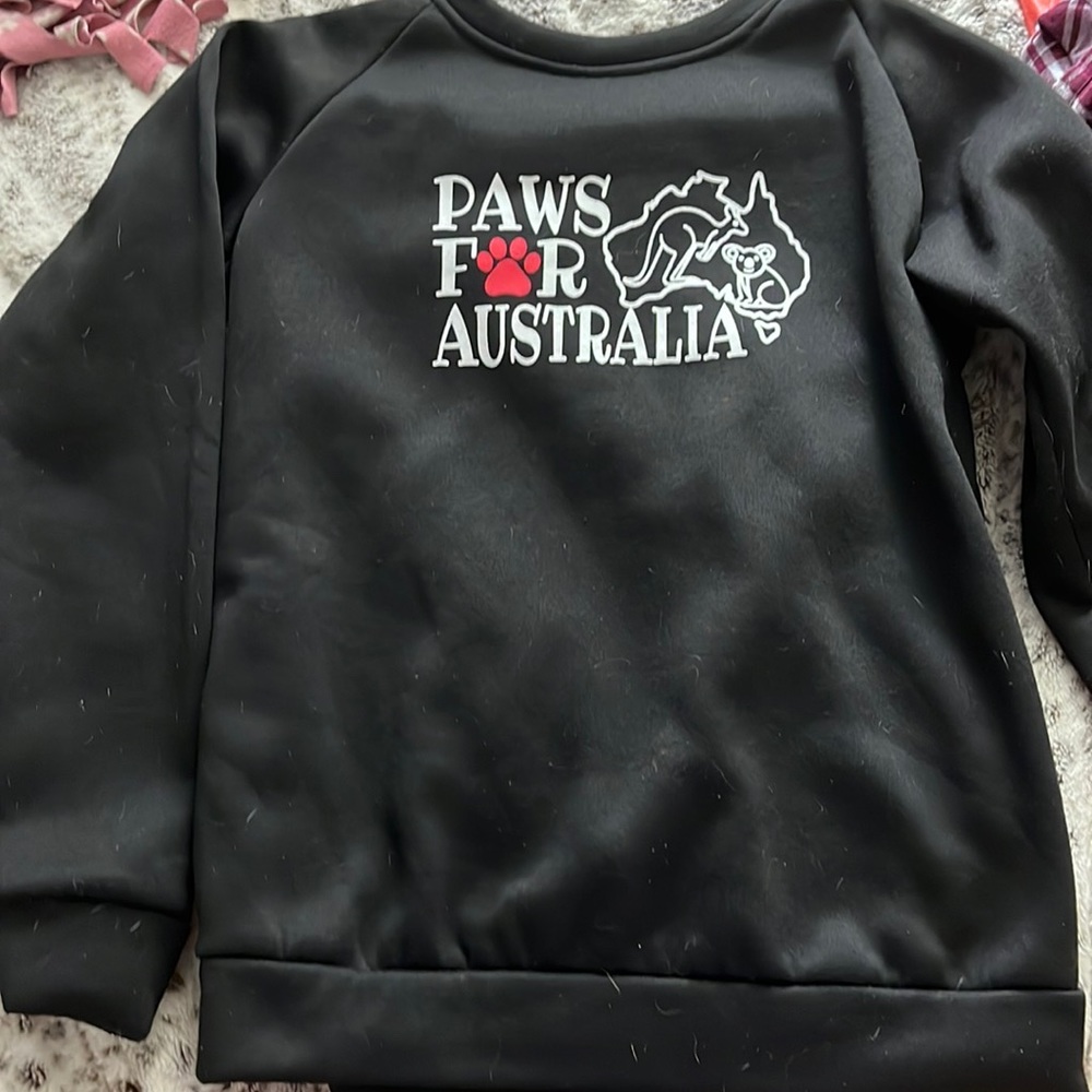 black sweater